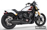 SILENCIEUX -  FREEDOM PERFORMANCE - INDIAN SCOUT 2025UP - INDIAN SCOUT 4" SLIP-ONS - CORPS : NOIR / EMBOUT SOLID : NOIR RACING - IN00572