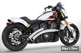 ECHAPPEMENT - FREEDOM PERFORMANCE - INDIAN SCOUT 2025UP - RADICAL RADIUS 2 EN 2 - CHROME / EMBOUTS : SLASH CUT CHROME - IN00625