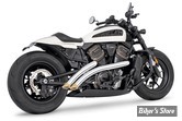 ECHAPPEMENT - Sportster RH1250S 2021UP - FREEDOM PERFORMANCE  - RADICAL RADIUS - CHROME / EMBOUTS : BISEAU OR SCULPTÉ  - 