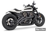 ECHAPPEMENT - Sportster RH1250S 2021UP - FREEDOM PERFORMANCE  - RADICAL RADIUS - NOIR / EMBOUTS : BISEAU NOIR    - 