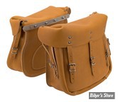 SACOCHES - OEM 11786-XM - ARMY STYLE LEATHER SADDLEBAG SET - MARRON - 1178506