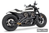 ECHAPPEMENT - Sportster RH1250S 2021UP - FREEDOM PERFORMANCE  - RADICAL RADIUS - NOIR / EMBOUTS : BISEAU OR SCUPLTÉ   - 