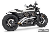 ECHAPPEMENT - Sportster RH1250S 2021UP - FREEDOM PERFORMANCE  - RADICAL RADIUS - CHROME / EMBOUTS : OR DROIT STAR    - 