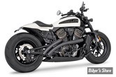 ECHAPPEMENT - Sportster RH1250S 2021UP - FREEDOM PERFORMANCE  - RADICAL RADIUS - NOIR / EMBOUTS : NOIR DROIT STAR    - 