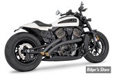 ECHAPPEMENT - Sportster RH1250S 2021UP - FREEDOM PERFORMANCE  - RADICAL RADIUS - NOIR / EMBOUTS : OR DROIT STAR    - 