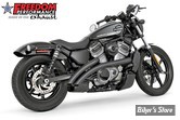 ECHAPPEMENT - NIGHTSTER RH975 / RH975S 2022UP - FREEDOM PERFORMANCE  - RADICAL RADIUS - NOIR / EMBOUTS : BISEAU NOIR