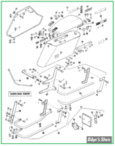  ECLATE S - PIECE N° 00 - ECLATE DES PIÈCES DE SACOCHES RIGIDES - BIG TWIN FL/FLH 1958/1984