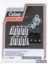 ECLATE F - PIECE N° 01 - KIT DE VISSERIE CACHE CULBUTEUR - PANHEAD 51/54 - POUR ANNEAU "D" - OEM 2674 / 2678 - COLONY - 2850-24