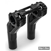 POUR GUIDON DE Ø 28,60 MM - RISERS - ROLAND SANDS DESIGN - 0NE PIECE Sector Pullback Riser System - HAUTEUR :15.20 CM / 6" - NOIR