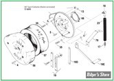  S&S - ECLATE A - PIECE N° 01 - ECLATE DES PIÈCES DE FILTRE A AIR S&S - TEARDROP CLASSIC POUR SUPER B