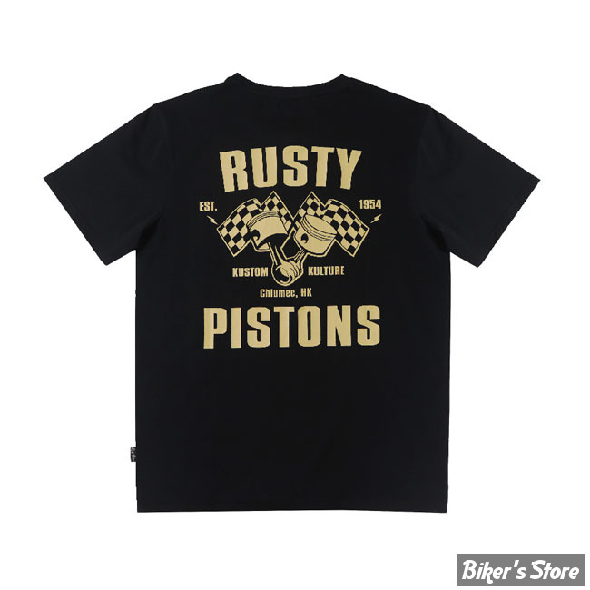 - TEE-SHIRT - RUSTY PISTONS - Irwindale t-shirt - BLACK - TAILLE M