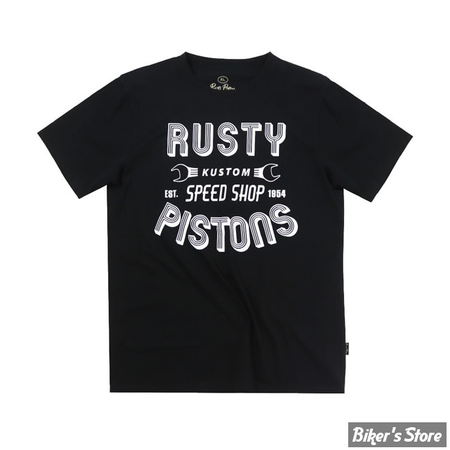 - TEE-SHIRT - RUSTY PISTONS - Hulton t-shirt - BLACK - TAILLE M