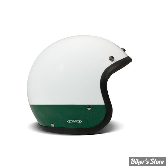 - CASQUE JET - DMD - RETRO - GOODWOOD - COULEUR : BLANC / VERT - ECE 22.06 - TAILLE S