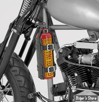 Porte bouteille réserve essence noir pour votre moto Harley Davidson