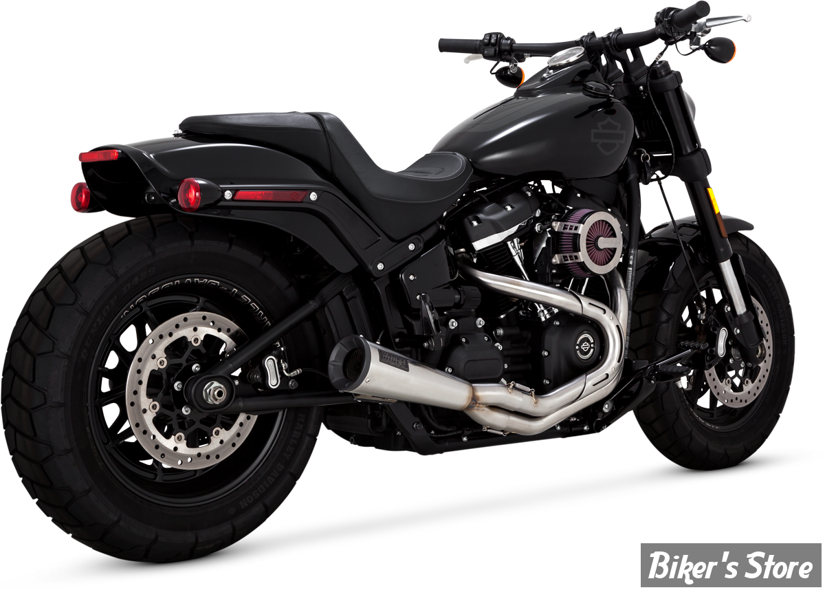 ECHAPPEMENT VANCE & HINES - STAINLESS 2-INTO-1 UPSWEEP - SOFTAIL