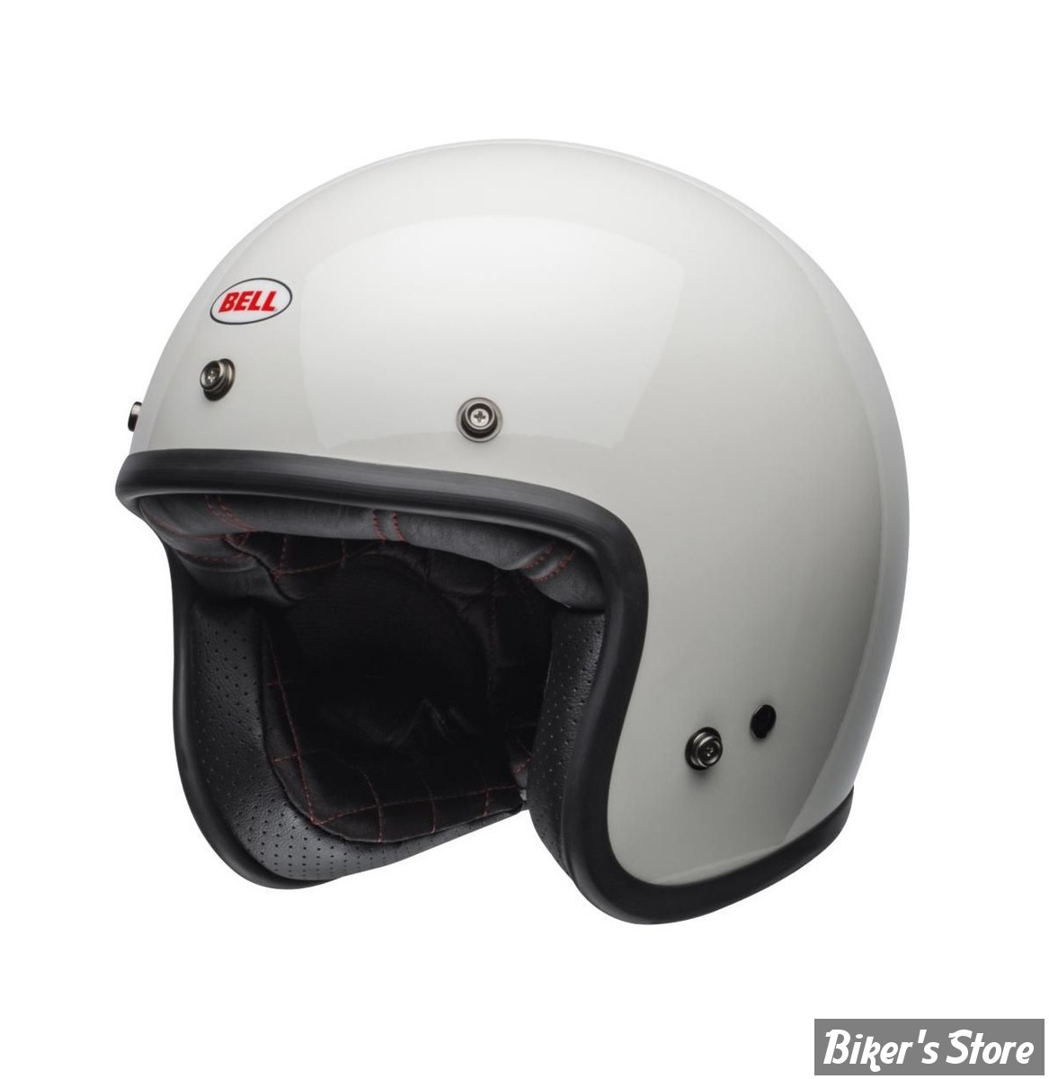 - CASQUE JET - BELL - Custom 500 - COULEUR : BLANC BRILLANT - TAILLE : M