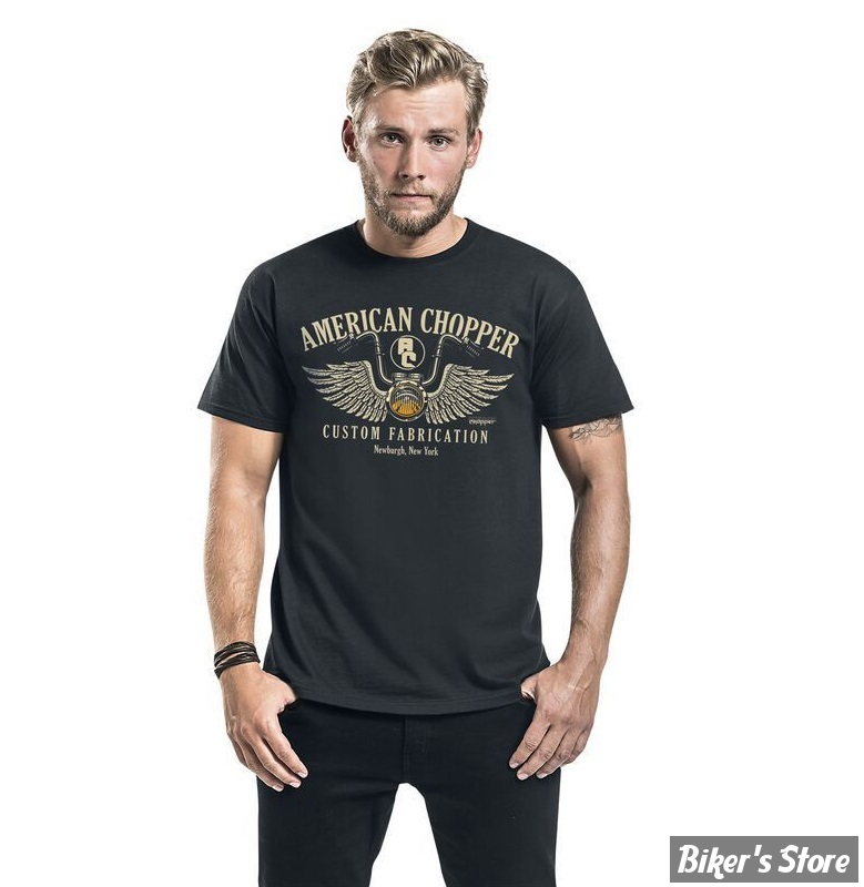 -TEE-SHIRT - AMERICAN CHOPPER - Handelbar t-shirt - BLACK - TAILLE S