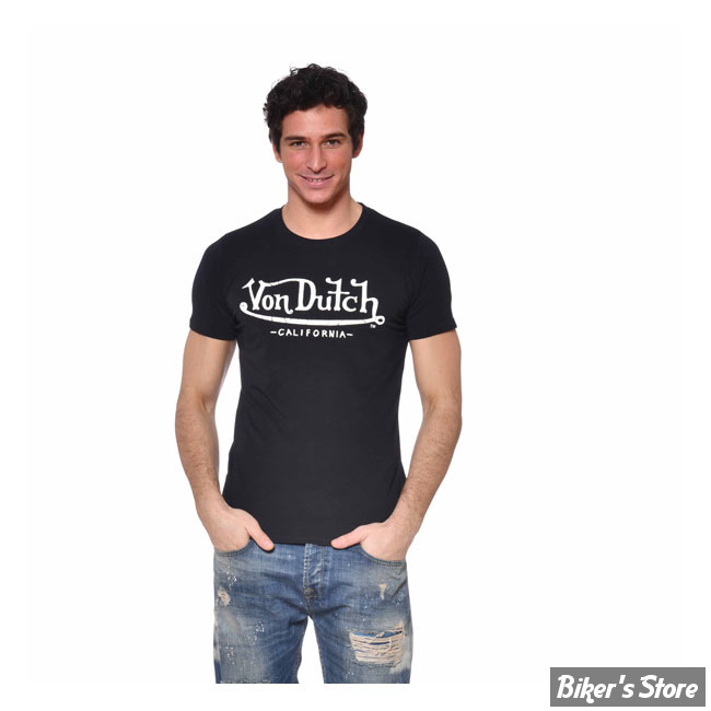 -TEE-SHIRT - VON DUTCH - LIFE - NOIR - TAILLE M