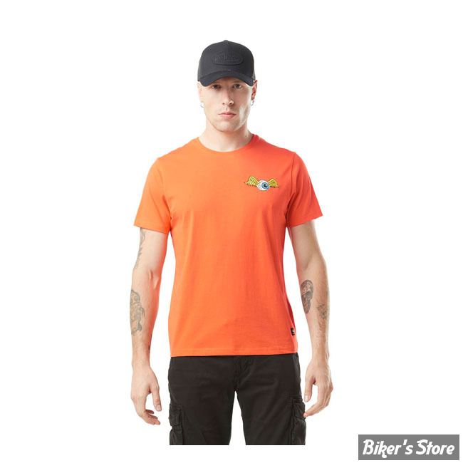 -TEE-SHIRT - VON DUTCH - EYE T-SHIRT - ORANGE - TAILLE M