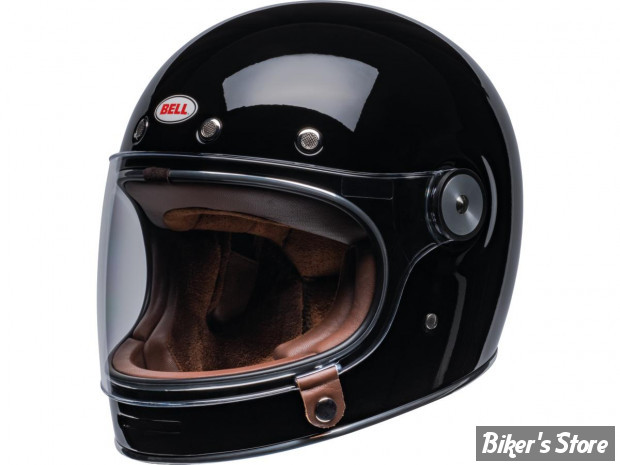 - CASQUE INTEGRAL - BELL - Bullitt Retro Full Face Helmet - COULEUR : NOIR BRILLANT - TAILLE : XL