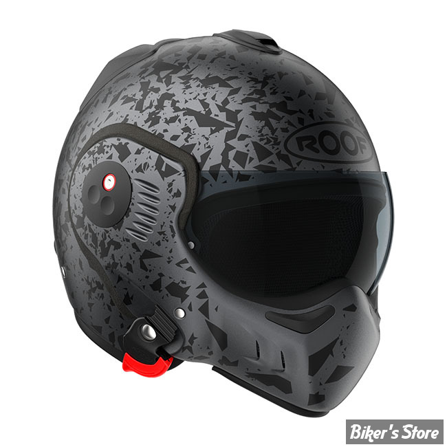 - CASQUE ROOF -  Boxer Alpha helmet - CONVERTIBLE - COULEUR : GRAPHITE MAT - TAILLE : SM / 57 CM - E22.06