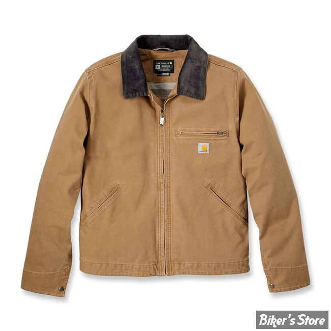 BLOUSON - CARHARTT - RELAXED FIT DUCK DETROIT - MARRON - TAILLE S