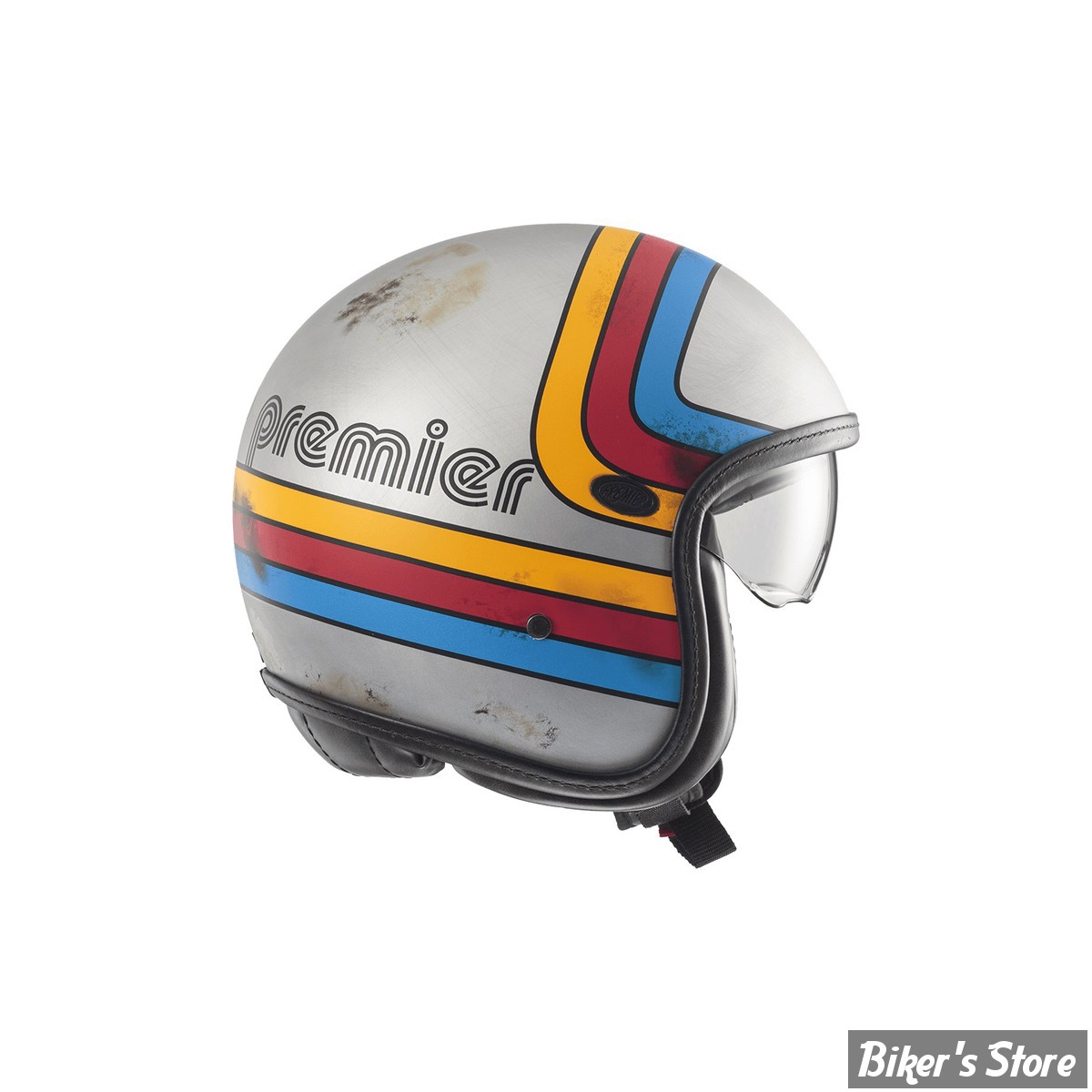 CASQUE JET  - PREMIER HELMETS - VINTAGE PLATINUM ED. EX 77 BM - MULTI - TAILLE XL