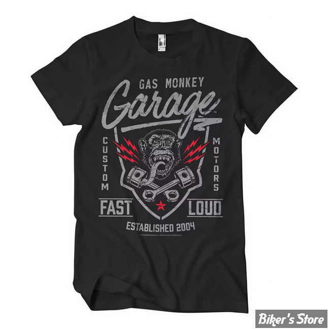 - TEE-SHIRT -  GAS MONKEY - Fast'n Loud t-shirt - BLACK - TAILLE M