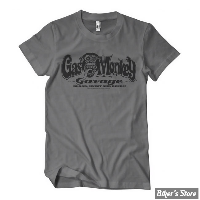 - TEE-SHIRT -  GAS MONKEY - Logo t-shirt - DARK GREY - TAILLE M