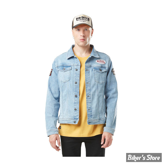 -VESTE - VON DUTCH - DENIM JACKET - BLUE - TAILLE M