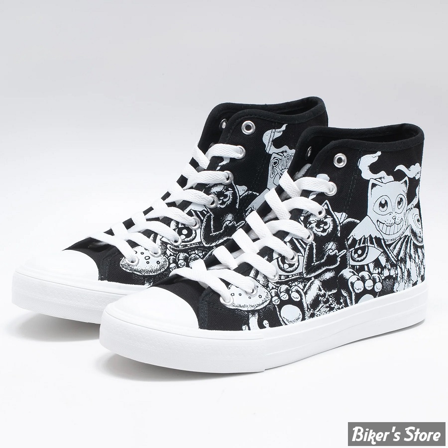 CHAUSSURES - RIPNDIP - DARK TWISTED FANTASY HIGH TOP SHOE - BLACK - POINTURE 37.5