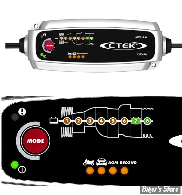 Chargeur Plomb CTEK 12V 5A - MXS5,0