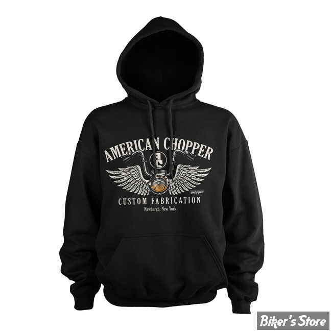 - SWEAT SHIRT A CAPUCHE - AMERICAN CHOPPER - Handlebar hoodie - BLACK - TAILLE S