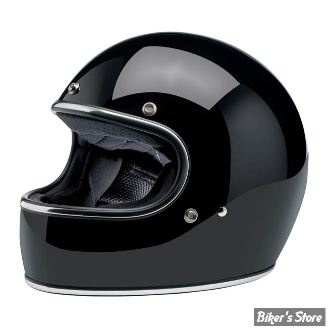 CASQUE INTEGRAL - BILTWELL - GRINGO HELMET / ECE R22.06 - NOIR BRILLANT - TAILLE XS