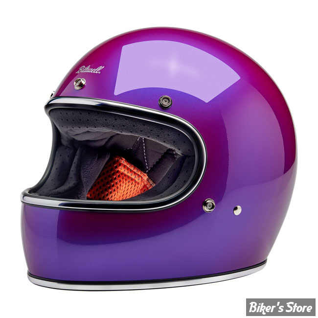 CASQUE INTEGRAL - BILTWELL - GRINGO HELMET / ECE R22.06 - helmet metallic grape - TAILLE XS