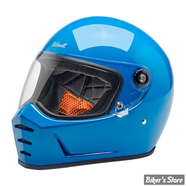 CASQUE INTEGRAL - BILTWELL - LANE SPLITTER HELMET / ECE R22.06 - bleu tahoe / tahoe blue - TAILLE XS