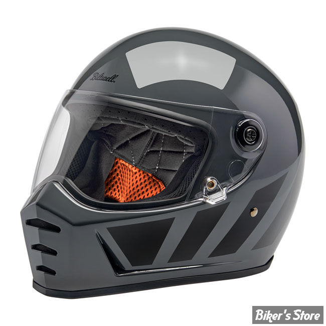 CASQUE INTEGRAL - BILTWELL - LANE SPLITTER HELMET / ECE R22.06 - grey inertia - TAILLE XS