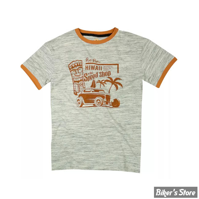 - TEE-SHIRT - RUSTY PISTONS - Tiki t-shirt - GREY - TAILLE S