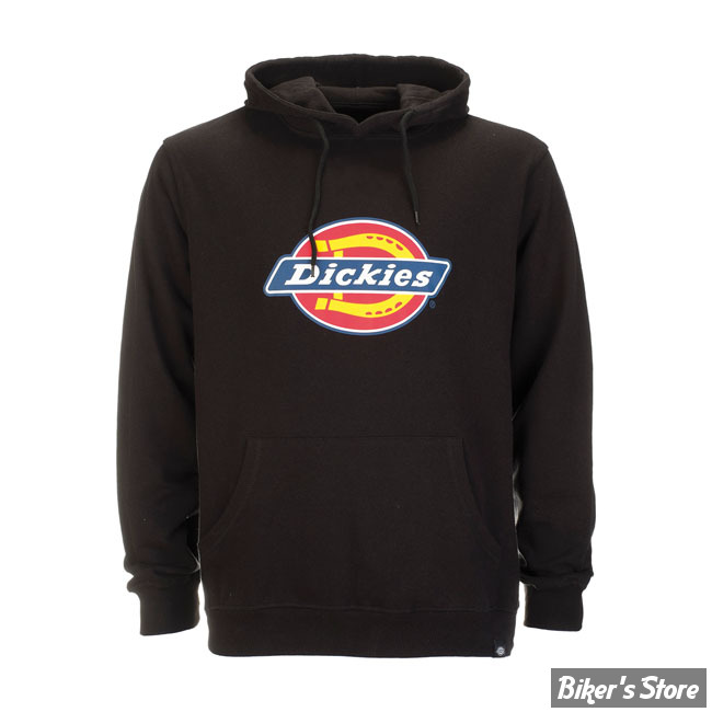 SWEAT SHIRT A CAPUCHE - DICKIES - ICON LOGO - NOIR - TAILLE 2XS