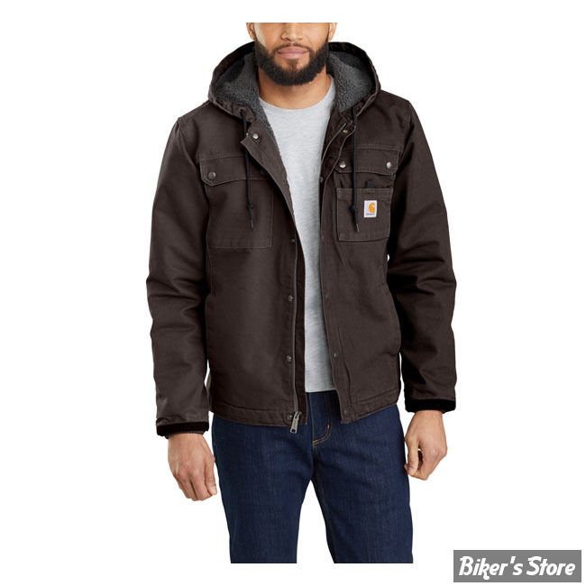 BLOUSON - CARHARTT - BARTLETT - DARK BROWN - TAILLE L